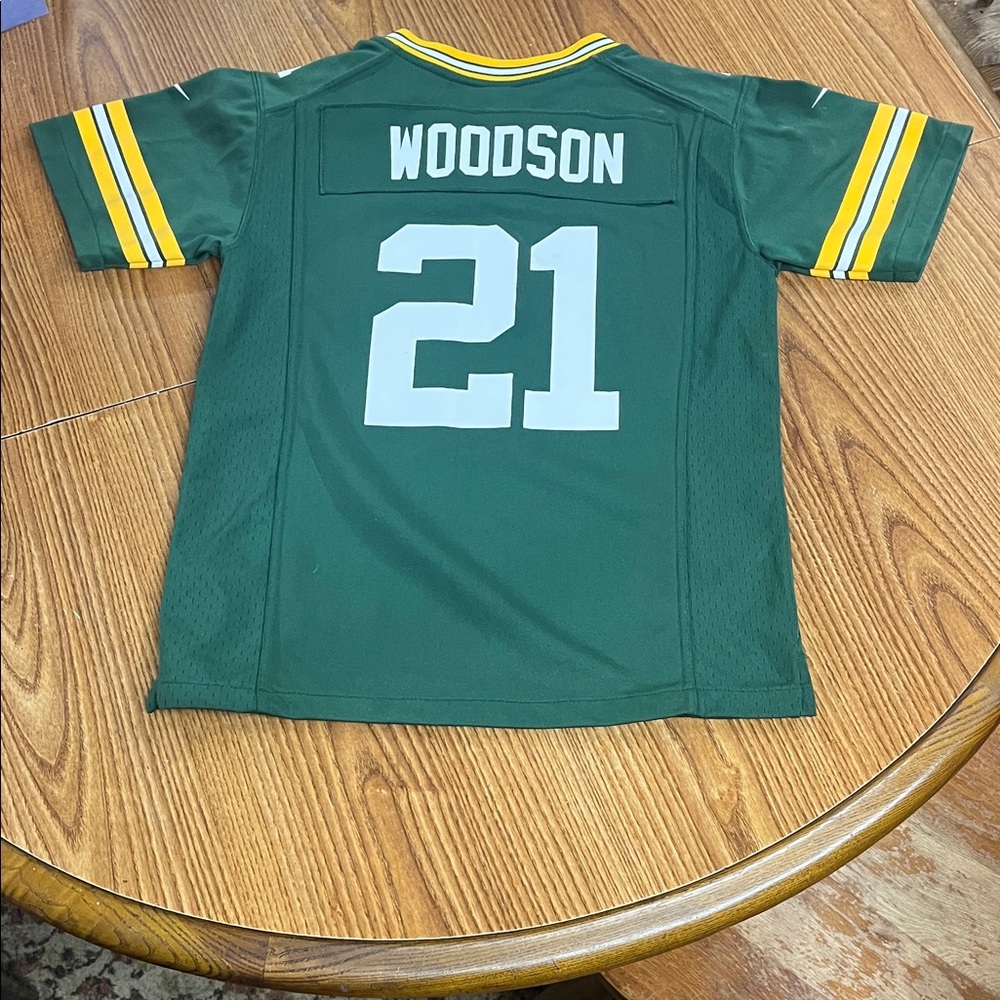 Green Bay Packers Charles Woodson Kids Shirt - Green